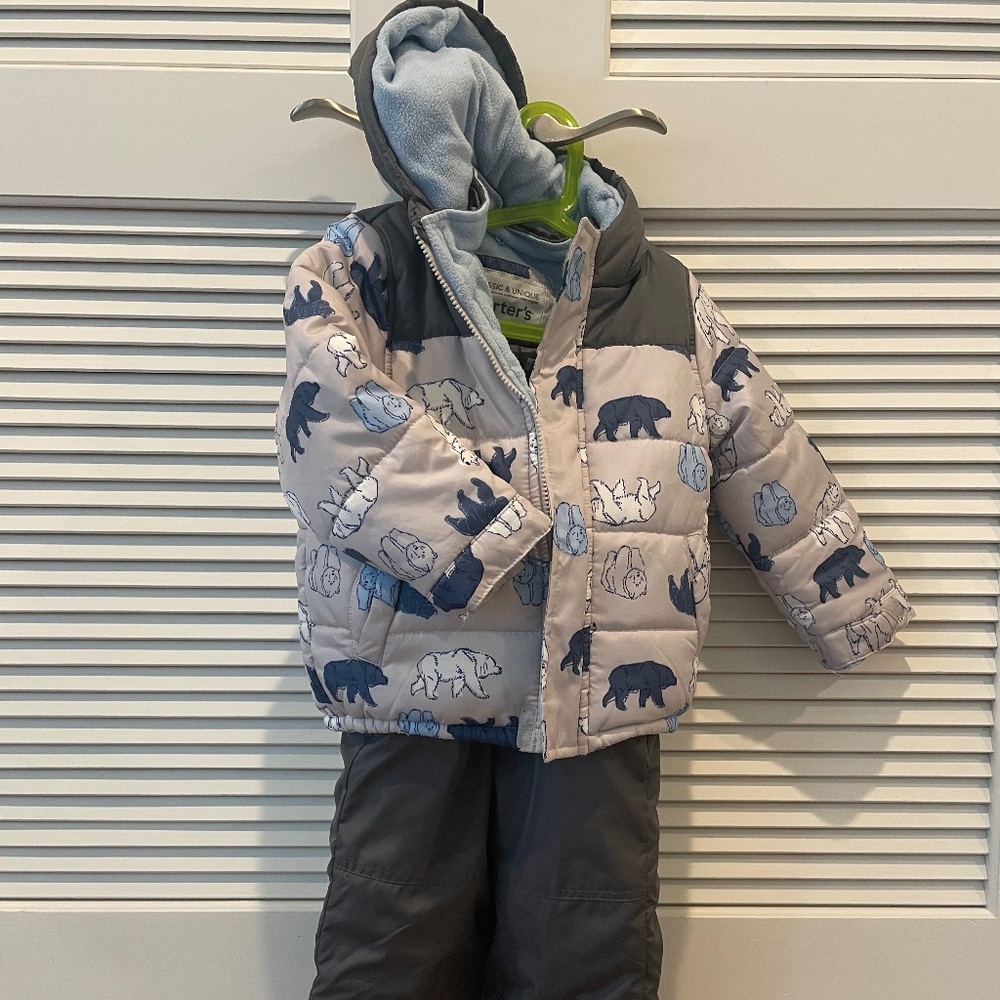 Carters Snow Ski Bib and Jacket 4T